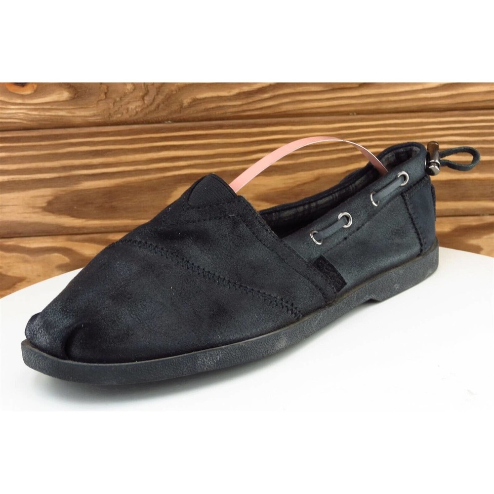Bobs Size 8 M Black Loafer Shoes Fabric‎ Women 33731